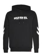 Hmllegacy Logo Hoodie Sport Sweatshirts & Hoodies Hoodies Black Hummel