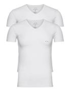 Man's 2Pack T-Shirt Tops T-Kortærmet Skjorte White Armani Exchange