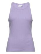Viathalia New Strap Top - Noos Tops T-shirts & Tops Sleeveless Purple ...