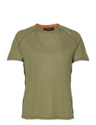 Women's Tech Tee Sport T-shirts & Tops Short-sleeved Khaki Green Rocka...