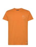 Patrick Organic Tee Tops T-Kortærmet Skjorte Orange Clean Cut Copenhag...