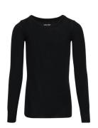 Rihanna Wool Tops T-shirts Long-sleeved T-Skjorte Black Molo