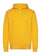 Reg Tonal Shield Hoodie Tops Sweatshirts & Hoodies Hoodies Yellow GANT