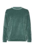 Martha Organic Cotton Velour Sweatshirt Tops Sweatshirts & Hoodies Swe...