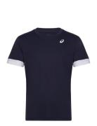 Men Court Ss Top Sport T-Kortærmet Skjorte Blue Asics