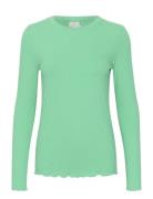 Kadrew Ls T-Shirt Tops T-shirts & Tops Long-sleeved Green Kaffe