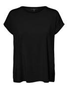 Vmava Plain Ss Top Ga Jrs Noos Tops T-shirts & Tops Short-sleeved Blac...