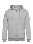 Full Zip Fly Fleece Hoodie Sport Sweatshirts & Hoodies Hoodies Grey Ly...