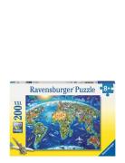 World Landmarks Map 200P Toys Puzzles And Games Puzzles Classic Puzzle...