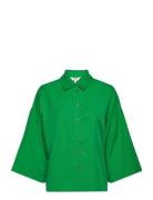 Objtilda Boxy Shirt Noos Tops Shirts Long-sleeved Green Object