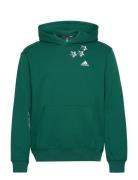 Scribble Fleece Hoodie Sport Sweatshirts & Hoodies Hoodies Green Adida...