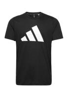 Tr-Es Fr Logo T Sport T-Kortærmet Skjorte Black Adidas Performance