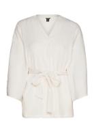 Kimono Kimmie Tops Blouses Long-sleeved White Lindex