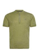 Metarun Pattern 1/2 Zip Ss Top Sport T-Kortærmet Skjorte Green Asics