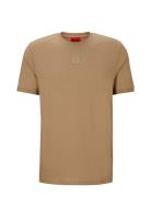 Diragolino_C Designers T-Kortærmet Skjorte Beige HUGO