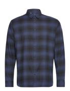 Slhslimowen-Brushed Shirt Ls Noos Tops Shirts Casual Blue Selected Hom...