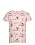 Dragonfly T-Shirt Tops T-Kortærmet Skjorte Pink Martinex
