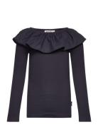 Renate Tops T-shirts Long-sleeved T-Skjorte Black Molo