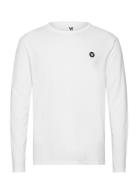 Mel Long Sleeve Gots Tops T-Langærmet Skjorte White Double A By Wood W...