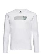 Kim Junior Print Longsleeve Tops T-shirts Long-sleeved T-Skjorte White...