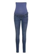 Mlbetty Destroyed Skinny Jeans Bottoms Jeans Skinny Blue Mamalicious