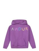 Plantes Amour Scrawl Tops Sweatshirts & Hoodies Hoodies Purple Maison ...