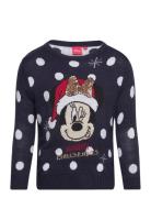 Pullover Tops Knitwear Pullovers Navy Minnie Mouse