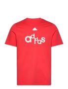 Bl Sj T Q1 Gd Sport T-Kortærmet Skjorte Red Adidas Sportswear