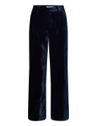 Onlberry-Irie Hw Velvet Wide Pant Tlr Bottoms Trousers Wide Leg Navy O...
