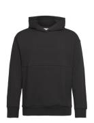 Embossed Logo Comfort Hoodie Tops Sweatshirts & Hoodies Hoodies Black ...