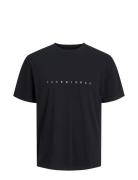 Jjestar Jj Tee Ss Noos Tops T-Kortærmet Skjorte Black Jack & J S