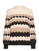 B. Coastline Pullover-Knit Heavy Tops Knitwear Jumpers Cream Brandtex