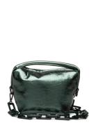 Doka Mini Metallic Structure Bags Top Handle Bags Green HVISK