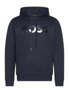 Soody Mirror Sport Sweatshirts & Hoodies Hoodies Navy BOSS