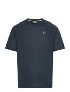 Performance T-Shirt Men Tops T-Kortærmet Skjorte Navy Head