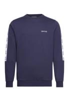 Tape Crewneck Sport Sweatshirts & Hoodies Sweatshirts Navy Lyle & Scot...