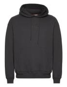 Contemporary Hoodie Tops Sweatshirts & Hoodies Hoodies Black BOSS