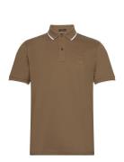 Passertip Tops Polos Short-sleeved Khaki Green BOSS