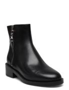 Regan Flat Bootie Shoes Boots Ankle Boots Ankle Boots Flat Heel Black ...