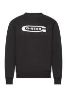 Old School Logo R Sw Tops Sweatshirts & Hoodies Sweatshirts Black G-St...
