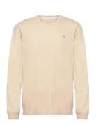 Institutional Ls Graphic Tee Tops T-Langærmet Skjorte Beige Calvin Kle...