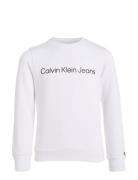 Inst. Logo Regular Cn Tops Sweatshirts & Hoodies Sweatshirts White Cal...