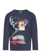 Top Ls Vehicles Fire Placed Pr Tops T-shirts Long-sleeved T-Skjorte Na...