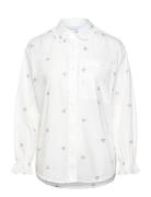Roberta Frill Shirt Tops Shirts Long-sleeved White Noella