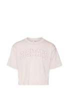 Vmpastel Over D Cropped Ss Top Girl Tops T-Kortærmet Skjorte Pink Vero...