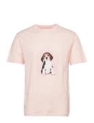 Ace Cute Doggy T-Shirt Tops T-Kortærmet Skjorte Pink Double A By Wood ...