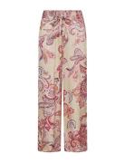 Sc-Dorina Bottoms Trousers Wide Leg Pink Soyaconcept