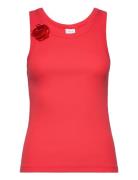 Vimari S/L Tank Top Tops T-shirts & Tops Sleeveless Red Vila
