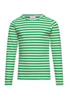 Tnfie L_S Rib Tee Tops T-shirts Long-sleeved T-Skjorte Green The New