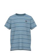 Nkmvoby Ss Top Tops T-Kortærmet Skjorte Blue Name It